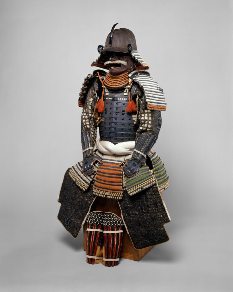 Samurai armor with heavy quilted layers combined with armored plating.